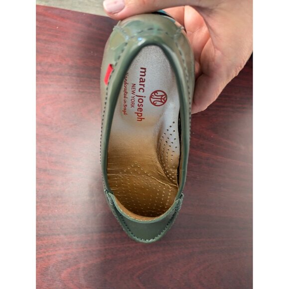 Marc Joseph East Village Loafer Women's Size 7.5 Brazil ATLANTIC BLUE Patent EUC - Picture 16 of 16